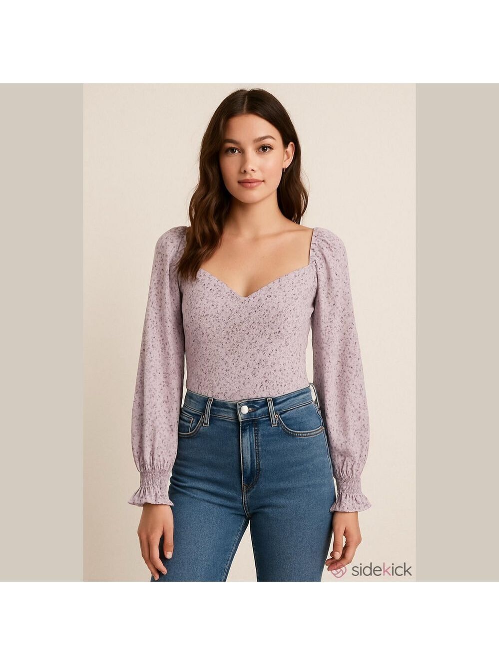 Hollister of California Top, Top of sleeve to bottom of bodice 17”, body is 14”